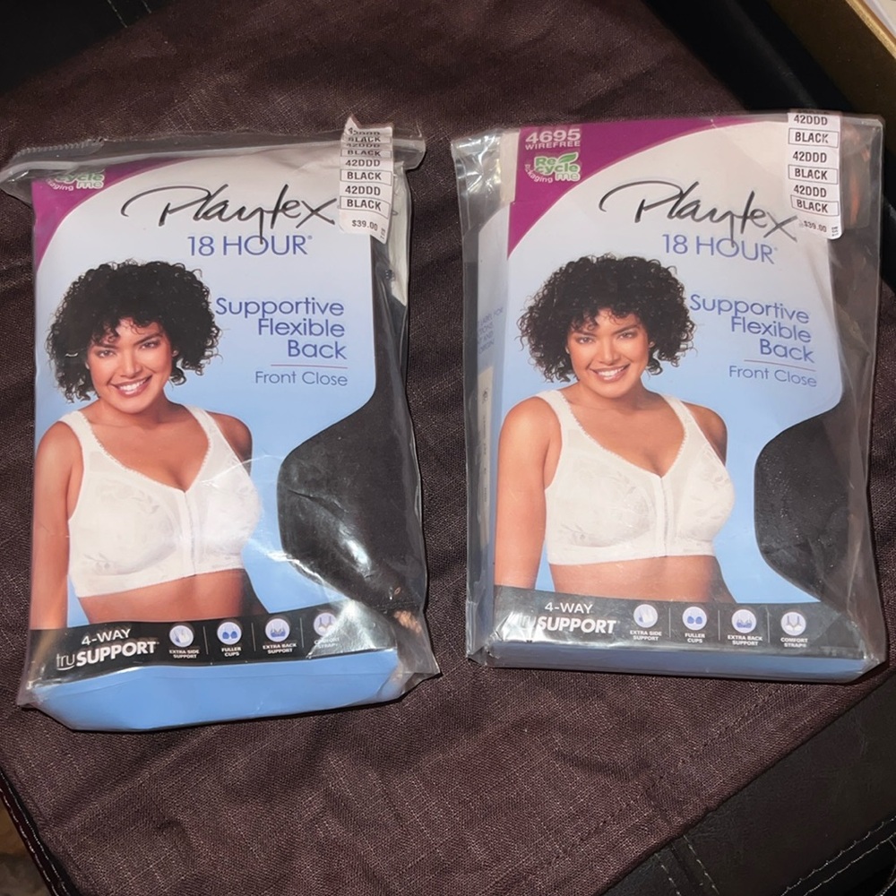 Three Brand New Playtex 18 Hour Bras
